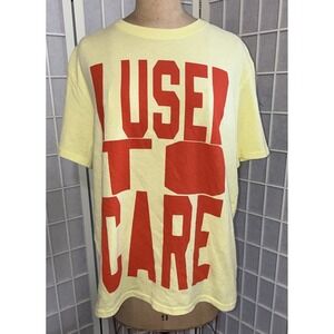 Urban Outfitters Butter Yellow I Used To Care Oversized T Swim Cover Beach XS/S